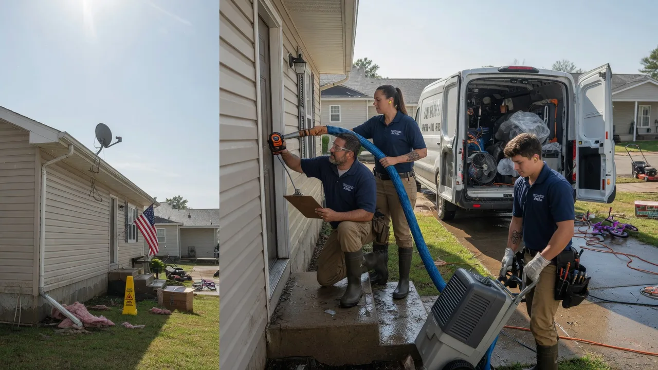 Ceiling Water Damage Restoration in Treece, KS near me